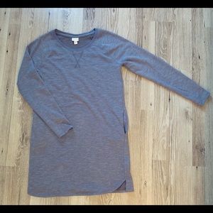 Merona Blue Sweatshirt Dress w/ Pockets